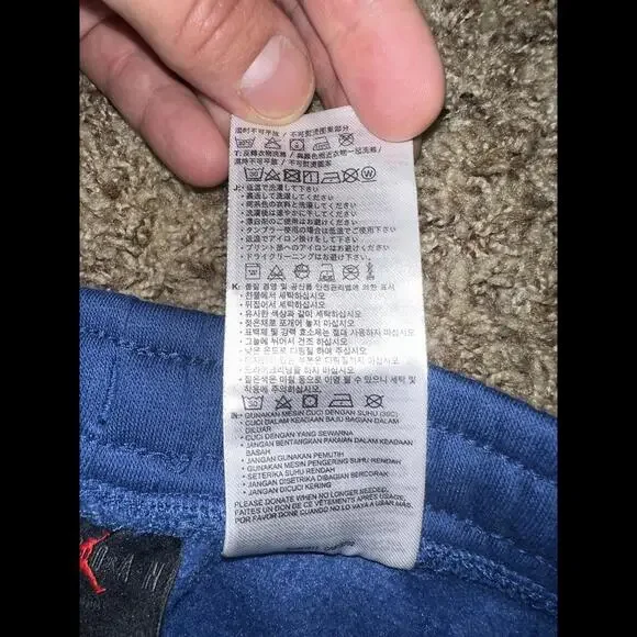 Air Jordan Big Kids (Boy’s) Vertical Tape Fleece Blue Pants